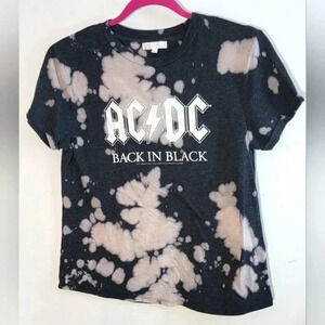 ACDC Acid Washed Fitted T-shirt